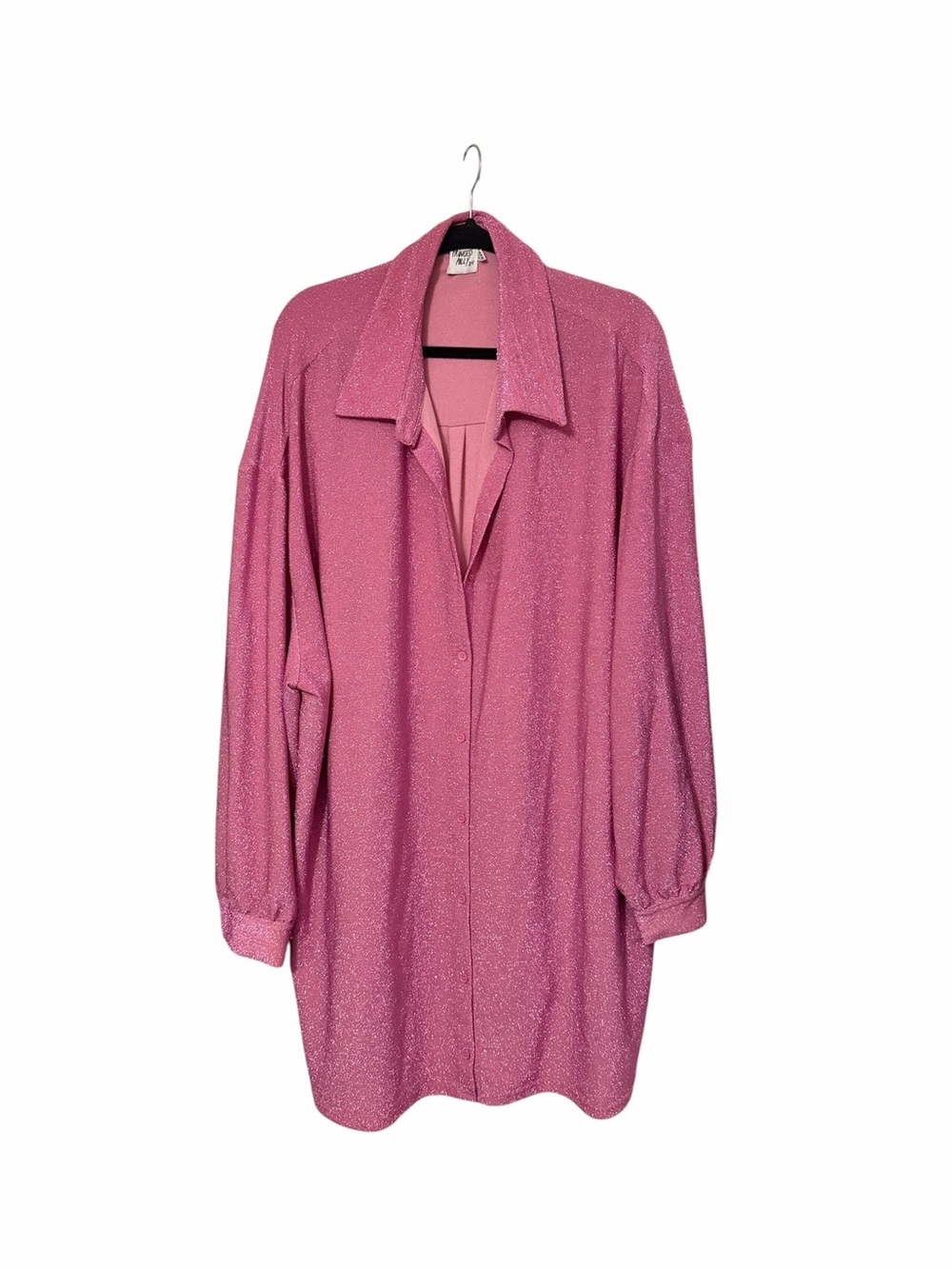 Princess Polly Sparkle Pink Button-Up Dress • Size 18